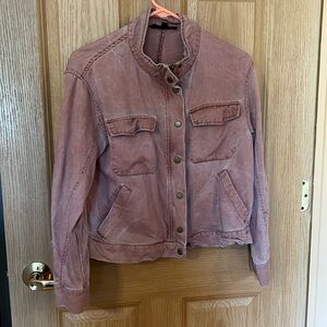 Adorable pink denim jacket!